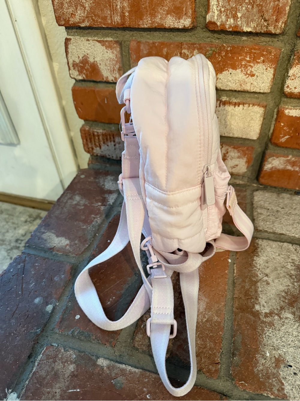 PINK Victoria's Secret Quilted Mini Backpack — Light Pink - Picture 4 of 8